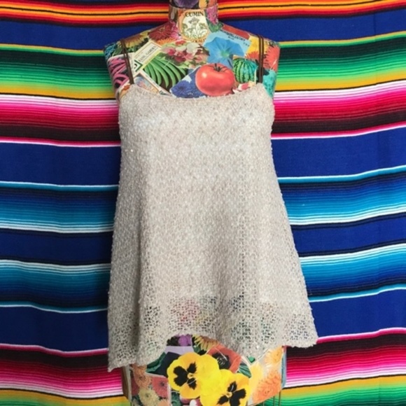 Anthro Deletta Adorned Whimsy Leather Strap Tank - Picture 2 of 8